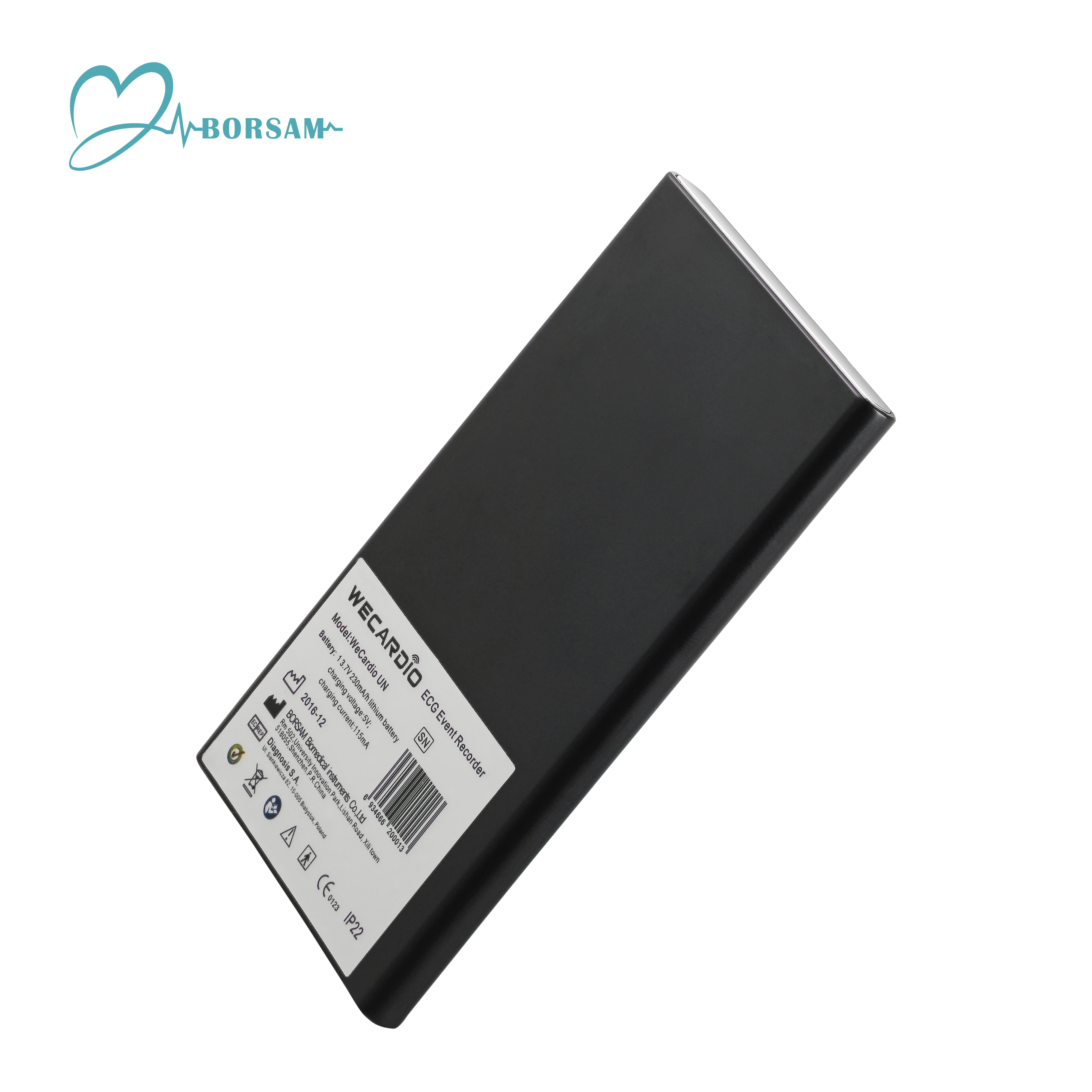 Borsam Android  IOS 1 Channel  ECG Event Recorder Device with bluetooth
