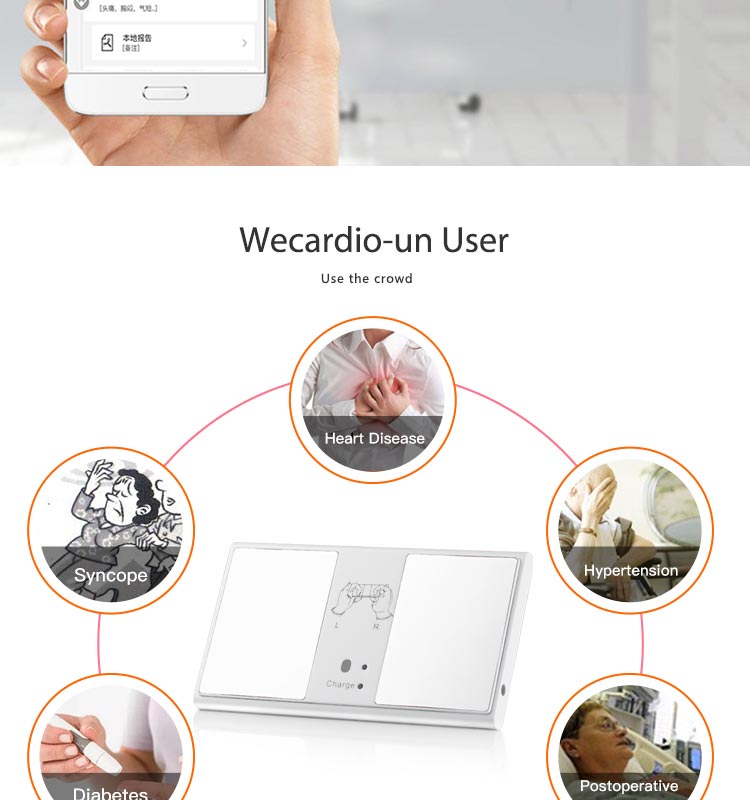 Home Use ECG Portable ECG Recorder Monitor Machine