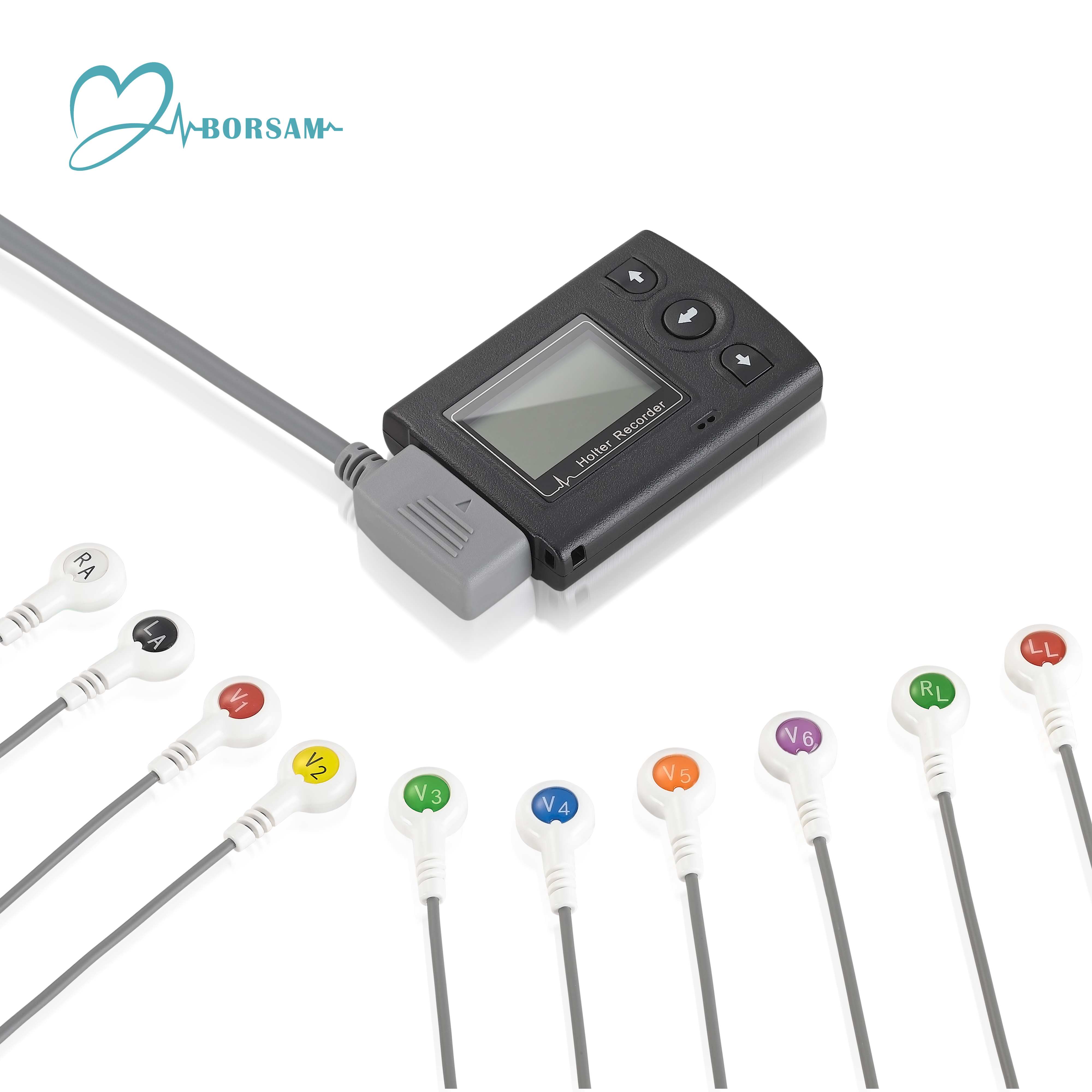 Mini and Smart 24h 12 Leads 12 channel Portable ECG Holter Machine with Good Price