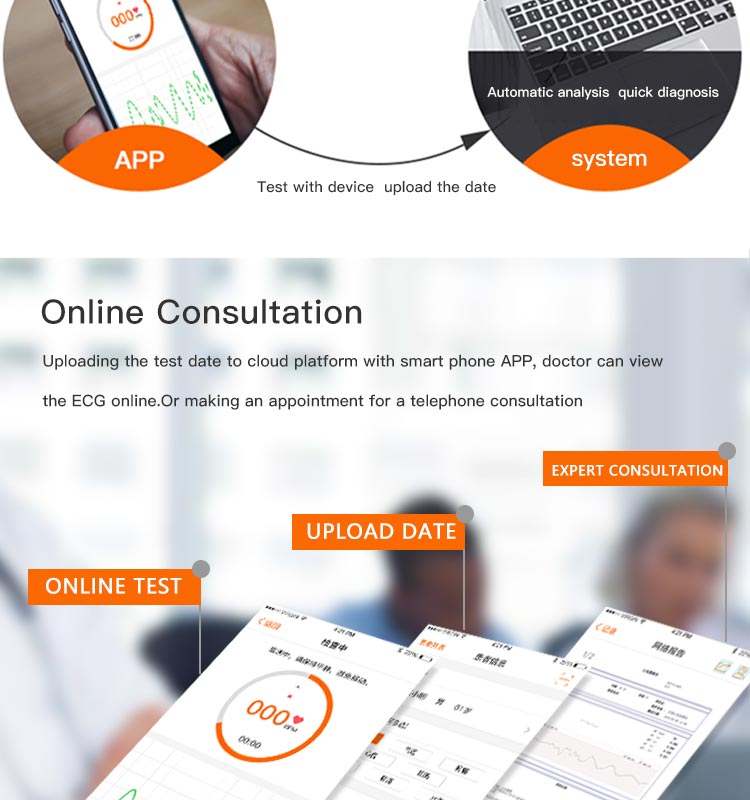 Home Use ECG Portable ECG Recorder Monitor Machine