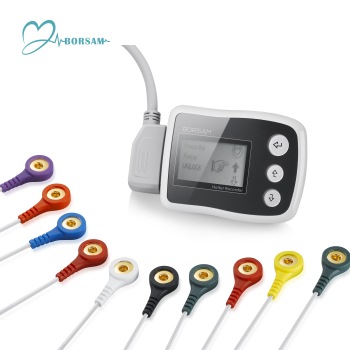 Professional Mini Holter 3 Lead ECG Cable Holter Device with Clips